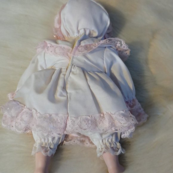 Vintage Porcelain Baby Doll Stuffed Body - Picture 4 of 7